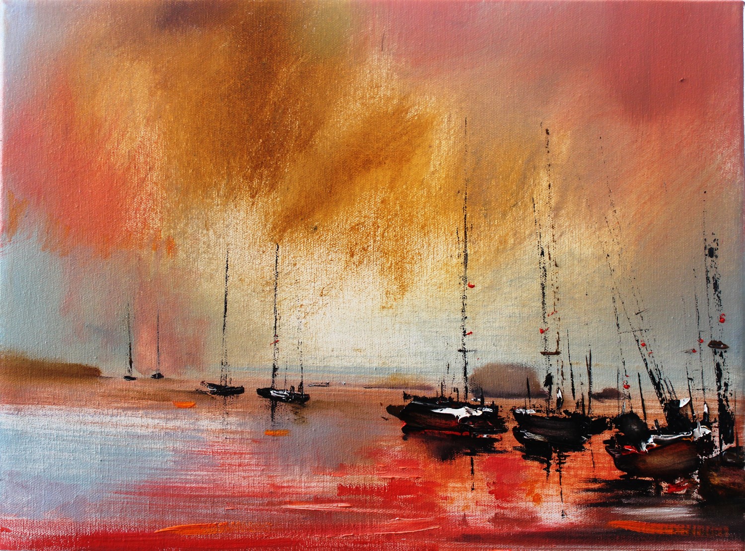 'End of a days' sailing' by artist Rosanne Barr